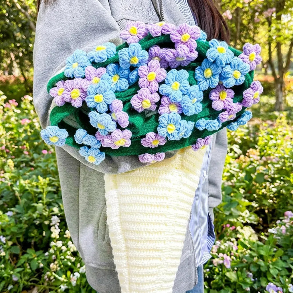 Crochet Flower Bouquet Blanket – The Forever Bouquet