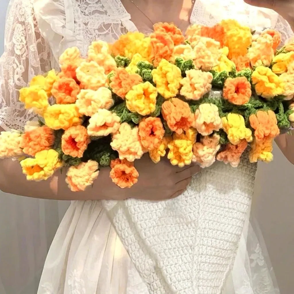 Crochet Flower Bouquet Blanket – The Forever Bouquet